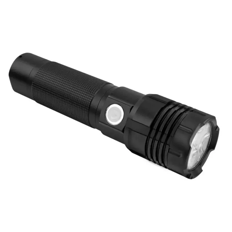 Ansmann Pro 3000R 1600-0445 torcia LED, in metallo, 3x10 W (30 W), impermeabile, nera