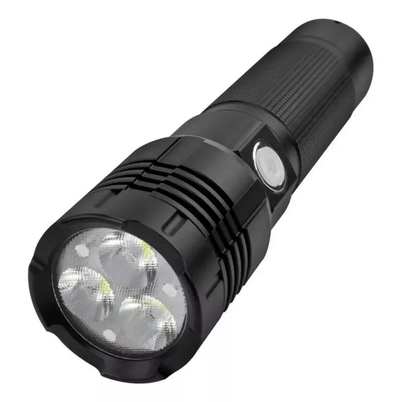 Ansmann Pro 3000R 1600-0445 torcia LED, in metallo, 3x10 W (30 W), impermeabile, nera