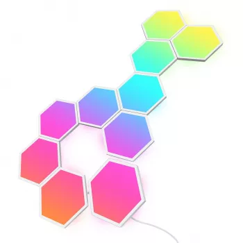 Pannello smart Govee Glide Hexa Light Panels Wi-Fi bianco 10 pezzi