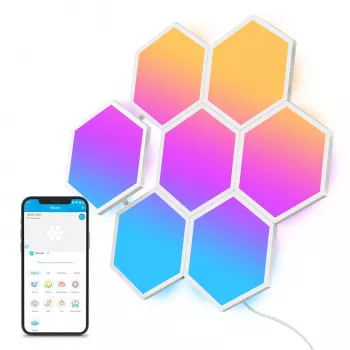 Pannello smart Govee Glide Hexa Light Panels Wi-Fi bianco 10 pezzi