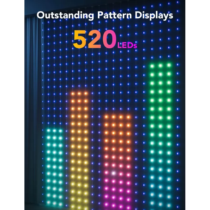 Striscia luminosa universale Govee H70B1 LED 2000 mm da interno/esterno multicolore 520 lampade