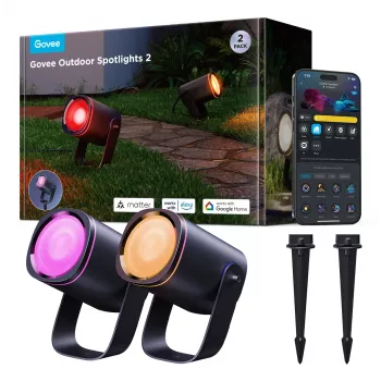 Faretto da esterno Govee H7093 RGBICWW 750 lm Wi‑Fi 2,4 GHz, RGB + bianco caldo