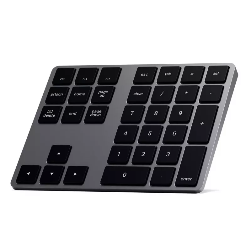 Satechi ST-XLABKM tastierino numerico wireless Bluetooth Extended, grigio siderale