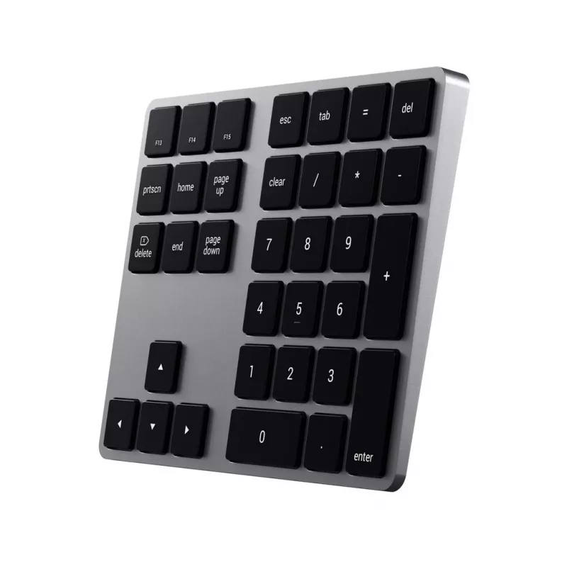 Satechi ST-XLABKM tastierino numerico wireless Bluetooth Extended, grigio siderale