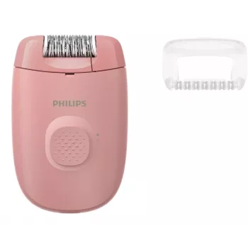 Epilatore Philips BRE227/00 con filo rosa — funzione massaggio, alimentazione a rete, con spazzola per la pulizia