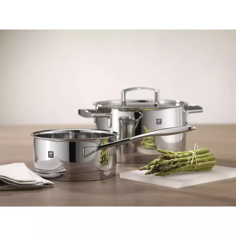 Zwilling Passion 66060-000-0 set di pentole, 5 pezzi, argento