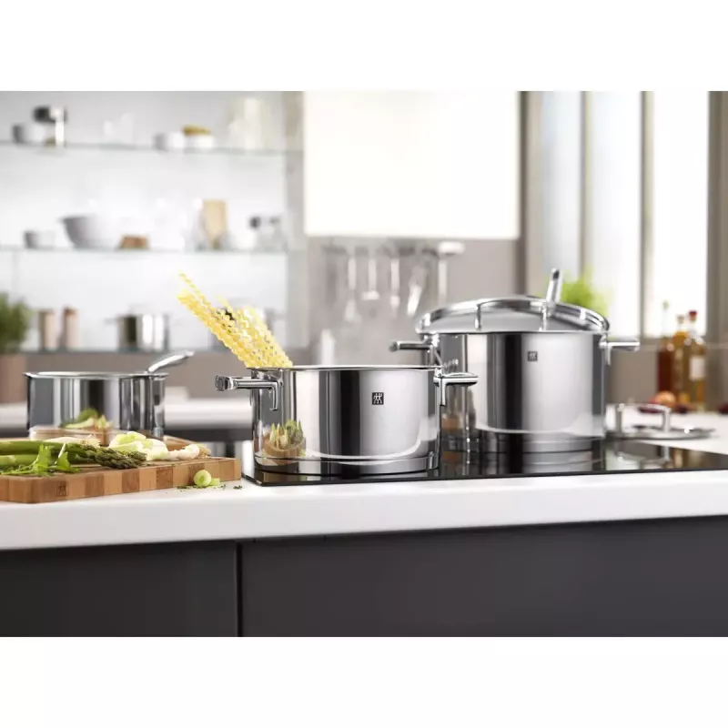Zwilling Passion 66060-000-0 set di pentole, 5 pezzi, argento
