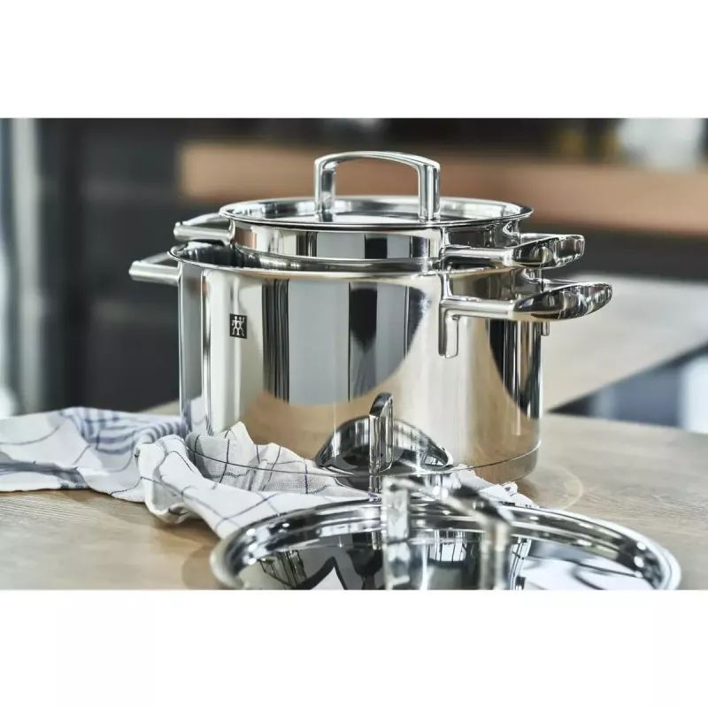 Zwilling Passion 66060-000-0 set di pentole, 5 pezzi, argento