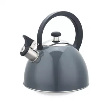 Bollitore elettrico Maestro MR-1302-Grigio 2,5 l acciaio inox, corpo grigio, fischietto, manico che rimane freddo