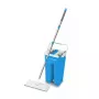 Set lavapavimenti per pulizia a umido ESPERANZA EHS004 con secchio, panno in microfibra sostituibile, snodo girevole, altezza 1250 mm, 1,1 kg