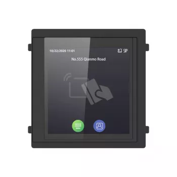 Display Hikvision DS-KD-TDM 100 mm x 100 mm 12 V 4 W nero