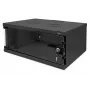Armadio a parete DIGITUS 4U SOHO non montato 241x540x400mm porta frontale in vetro nero