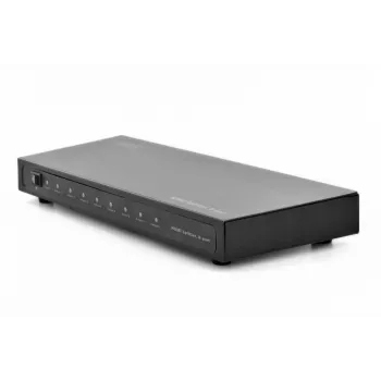 Splitter HDMI DIGITUS, 8 porte 1080p, 3D, HDMI High Speed, 2,25 GHz/225 MHz, case in metallo, nero