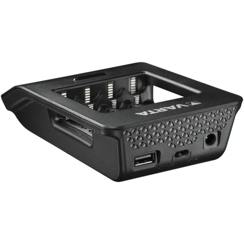 Caricabatterie intelligente VARTA LCD Smart Charger+ con 4 batterie AA 2100 mAh