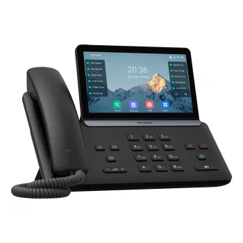 Telefono IP Yealink SIP-T87W — LCD 7 inch 800×480, cornetta cablata e cordless, rubrica 1000 voci, codec G.711/G.723/G.726/G.729