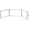Frangiare Easy Camp 120330 grigio poliestere 5000mm x 1400mm