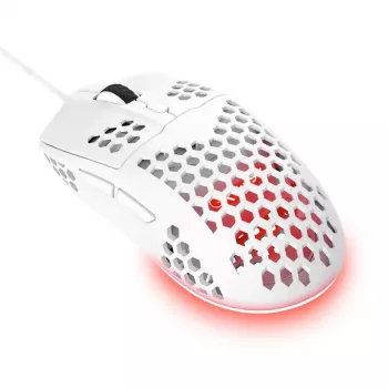 Mouse Trust GXT928W USB ottico leggero bianco