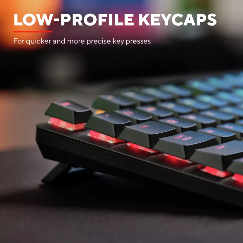 Trust GXT 868 Torix Tastiera Gaming USB + RF Wireless + Bluetooth QWERTY US English nero