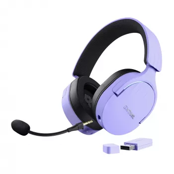 Trust GXT 491P FAYZO Headset con filo e senza fili fascia per la testa Gaming USB Type-A Bluetooth nero, viola
