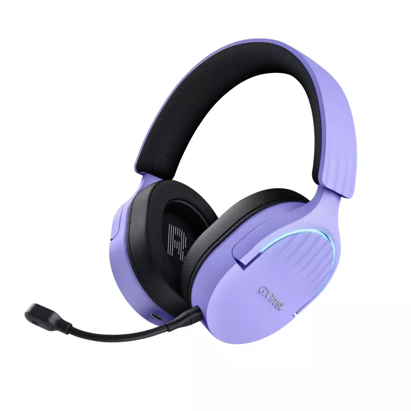 Trust GXT 491P FAYZO Headset con filo e senza fili fascia per la testa Gaming USB Type-A Bluetooth nero, viola