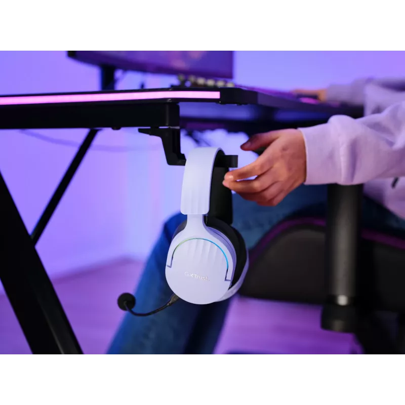 Trust GXT 491P FAYZO Headset con filo e senza fili fascia per la testa Gaming USB Type-A Bluetooth nero, viola
