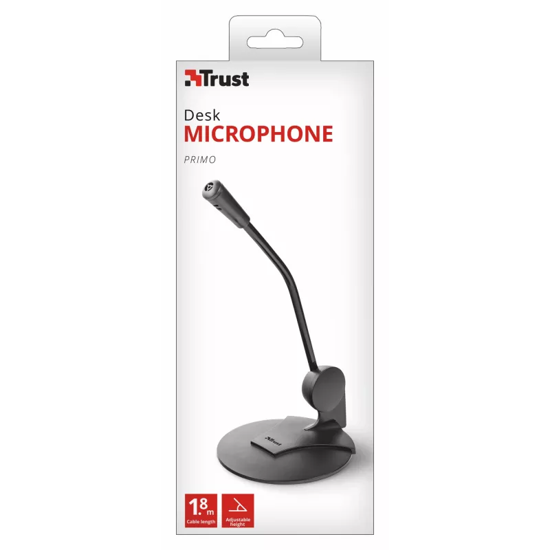 Trust 21674 Microfono nero Microfono per PC