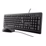 Trust Primo Tastiera, mouse incluso, universale, USB, QWERTY, US-English, nero