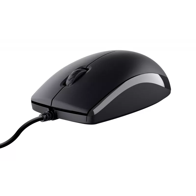 Trust Primo Tastiera, mouse incluso, universale, USB, QWERTY, US-English, nero