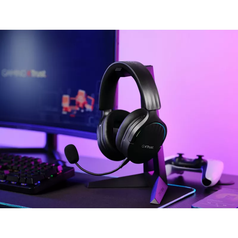 Trust GXT 491 Fayzo Headset con filo e senza fili fascia per la testa Gaming USB Type-C Bluetooth nero
