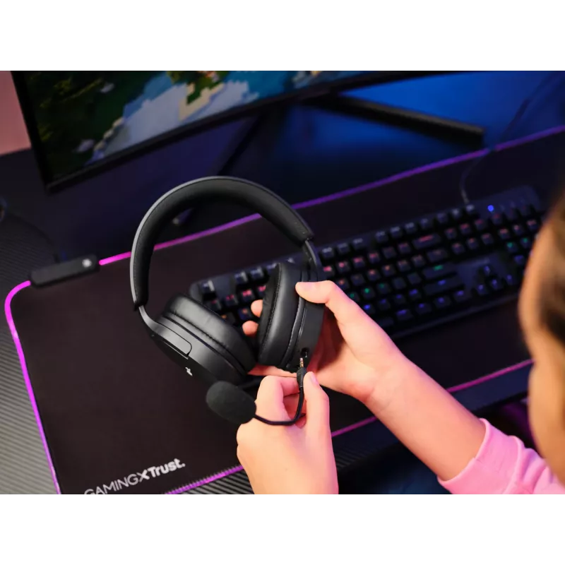 Trust GXT 491 Fayzo Headset con filo e senza fili fascia per la testa Gaming USB Type-C Bluetooth nero