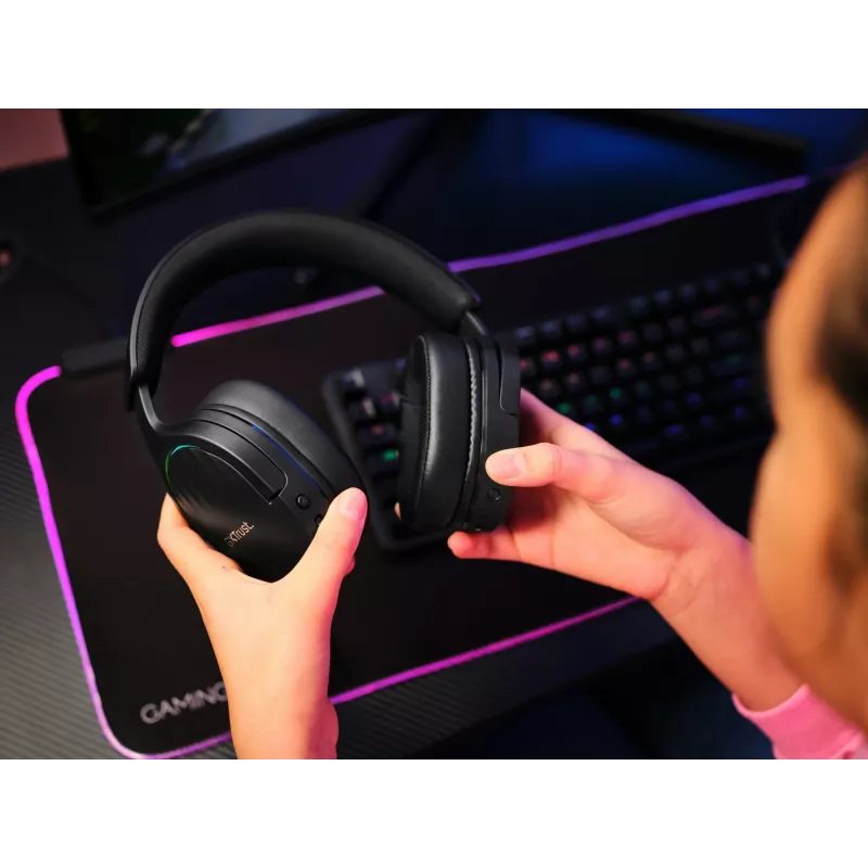 Trust GXT 491 Fayzo Headset con filo e senza fili fascia per la testa Gaming USB Type-C Bluetooth nero