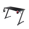 Tavolo rettangolare TRUST GXT 709 LUMINUS nero 1200x600x740 mm