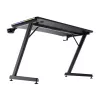 Tavolo rettangolare TRUST GXT 709 LUMINUS nero 1200x600x740 mm