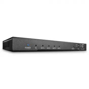 Splitter HDMI 18G Lindy 4 porte con audio e downscaling
