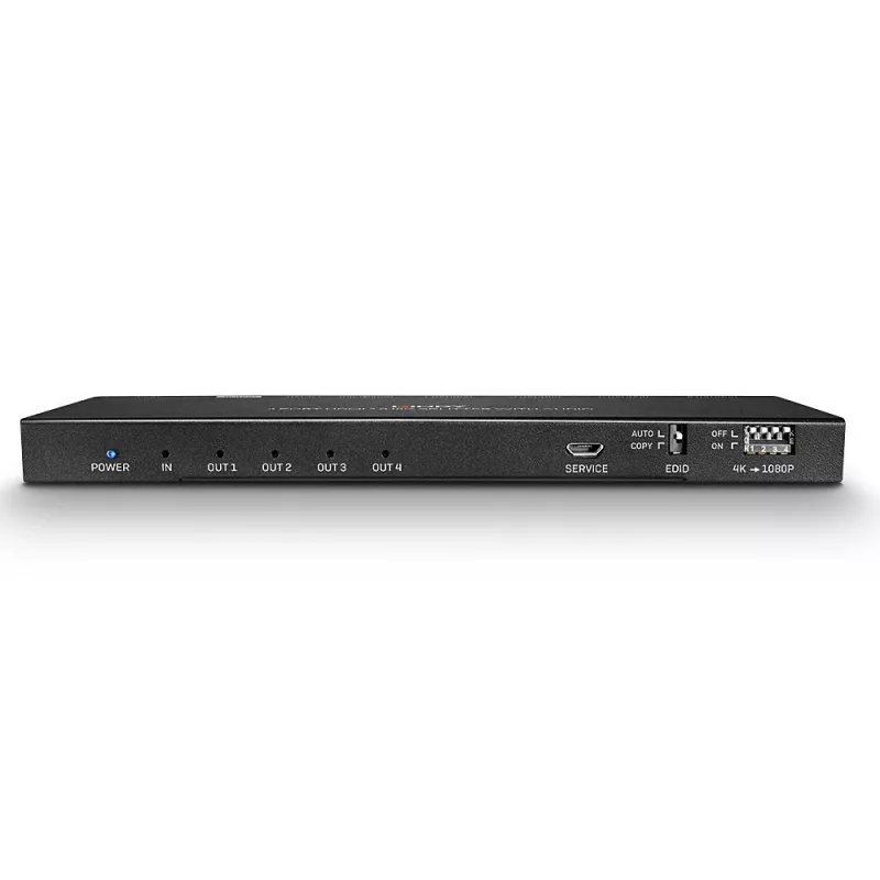 Splitter HDMI 18G Lindy 4 porte con audio e downscaling
