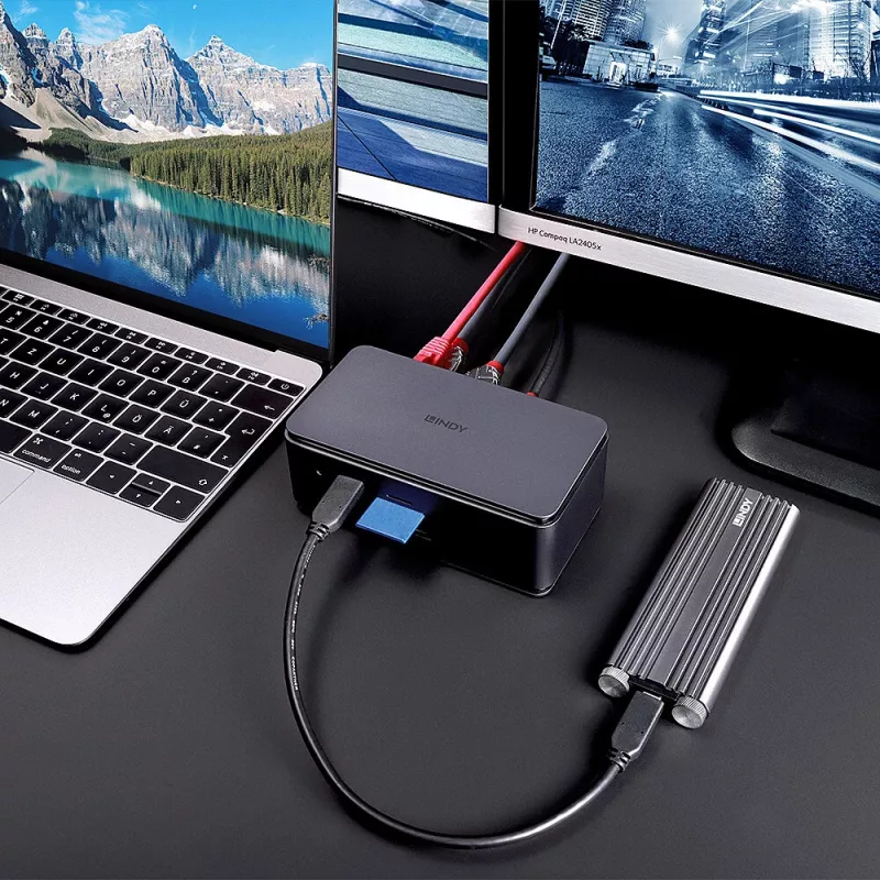Docking station per laptop USB4, USB-C Lindy DST-Pro
