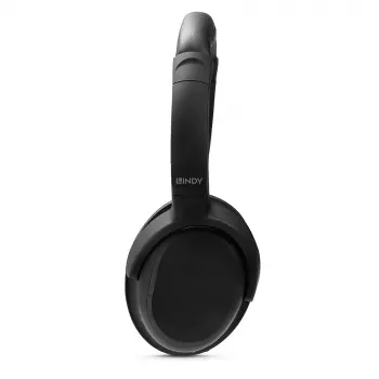 Cuffie con microfono Lindy LH500XW+ con filo e senza fili archetto musica USB Type-C Bluetooth nero