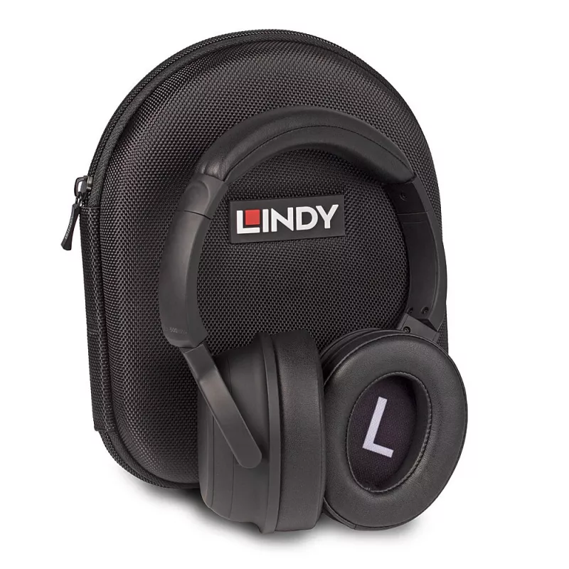 Cuffie con microfono Lindy LH500XW+ con filo e senza fili archetto musica USB Type-C Bluetooth nero