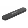 Case per SSD Manhattan M.2 NVMe SATA USB-C USB-A 10 Gbps nero