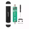 Case per SSD Manhattan M.2 NVMe SATA USB-C USB-A 10 Gbps nero