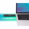 Case per SSD Manhattan M.2 NVMe SATA USB-C USB-A 10 Gbps nero