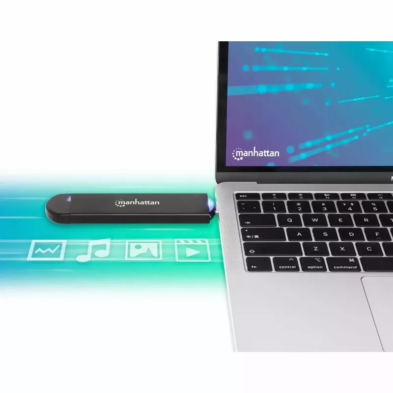 Case per SSD Manhattan M.2 NVMe SATA USB-C USB-A 10 Gbps nero