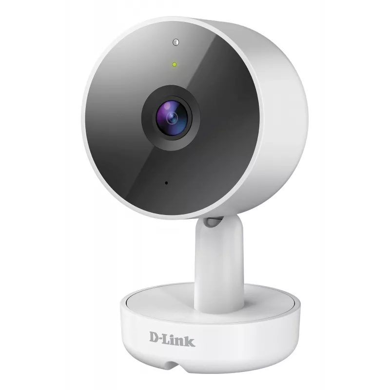 D-Link 2K QHD telecamera Wi-Fi per interni DCS-8350LH, telecamera di videosorveglianza IP, interni, con filo & wireless, Amazon Alexa & Google Assistant, da tavolo, bianco