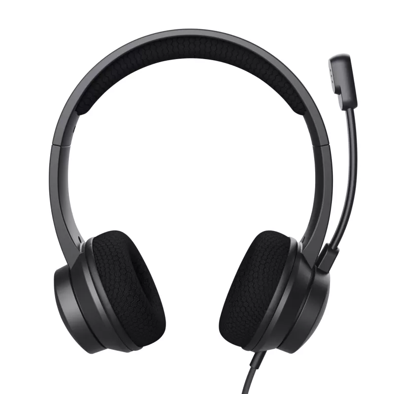 Trust HS-260 headset con filo archetto posteriore ufficio/call center USB Type-A nero