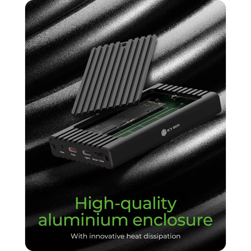 Case SSD ICY BOX IB-2817MCL-C31 nero M.2 alimentato USB