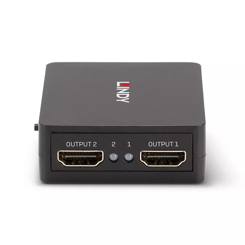 Splitter HDMI 18G Lindy a 2 porte, compatto