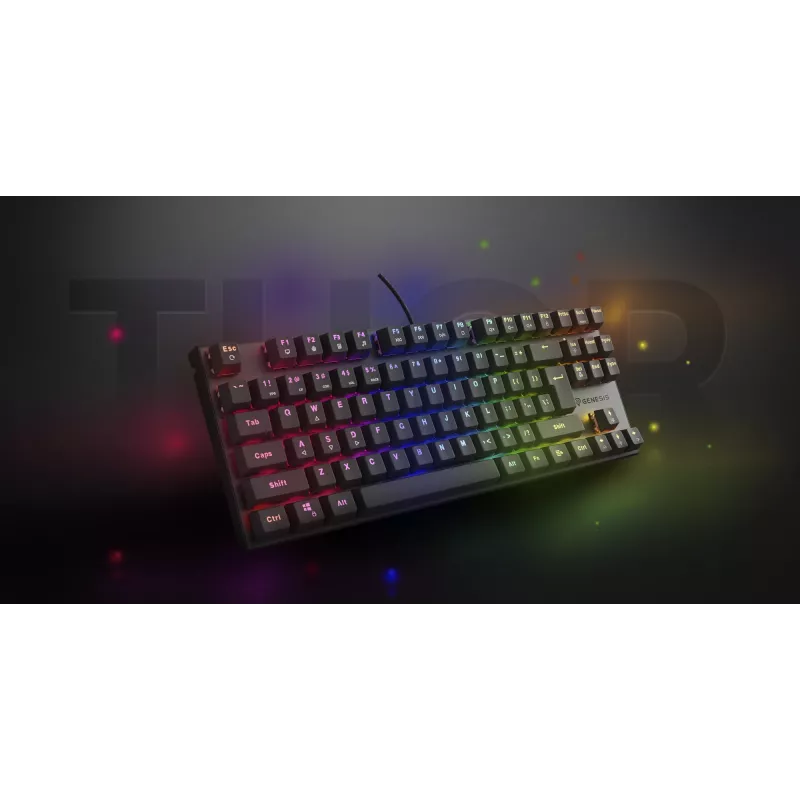 Tastiera da gaming GENESIS Thor 303 TKL USB QWERTY spagnolo nero