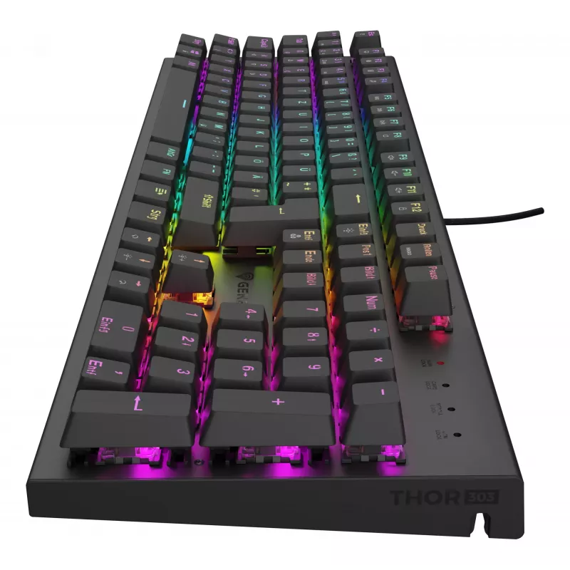 Tastiera da gaming GENESIS Thor 303 USB QWERTZ tedesco nero meccanica RGB