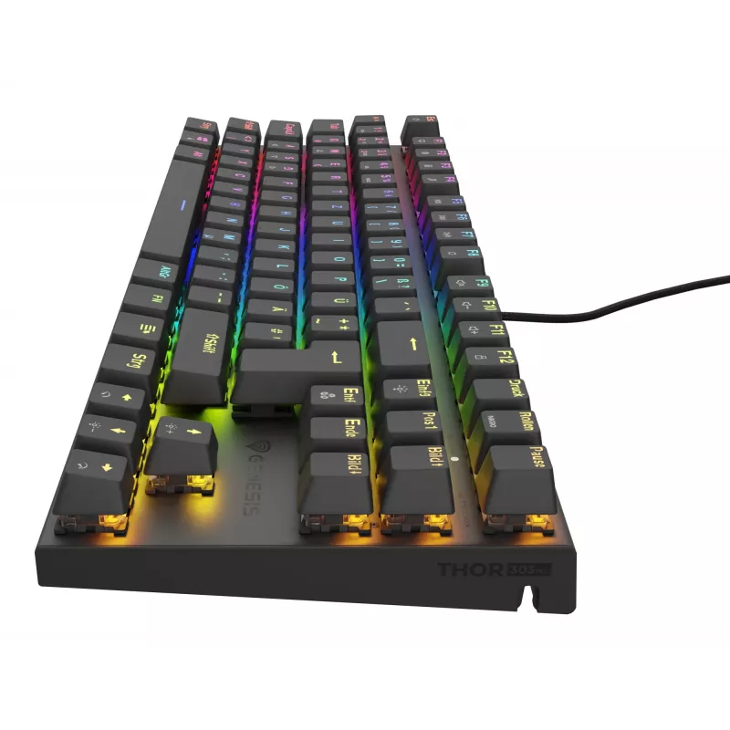 Tastiera da gaming GENESIS Thor 303 TKL USB QWERTZ tedesco nero