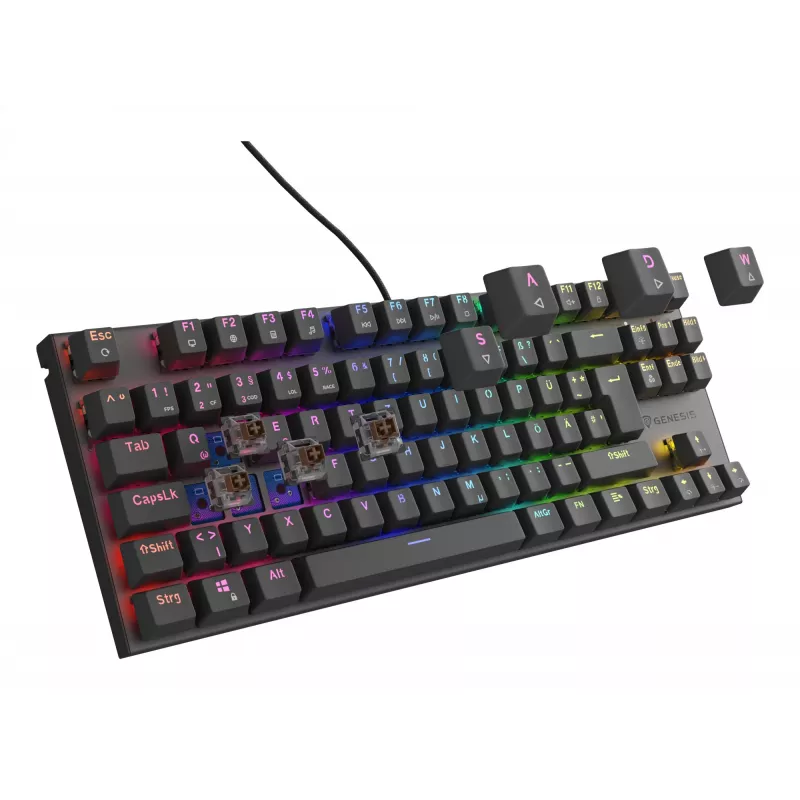Tastiera da gaming GENESIS Thor 303 TKL USB QWERTZ tedesco nero